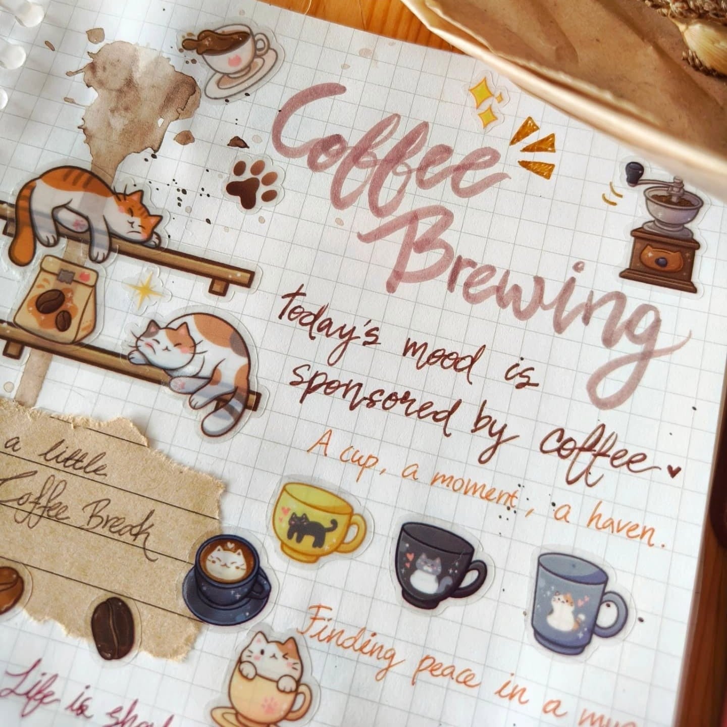 Sticker Sheet - Coffee Brewing