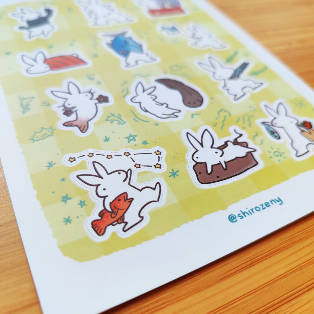 Buns & Fishes Sticker Sheet
