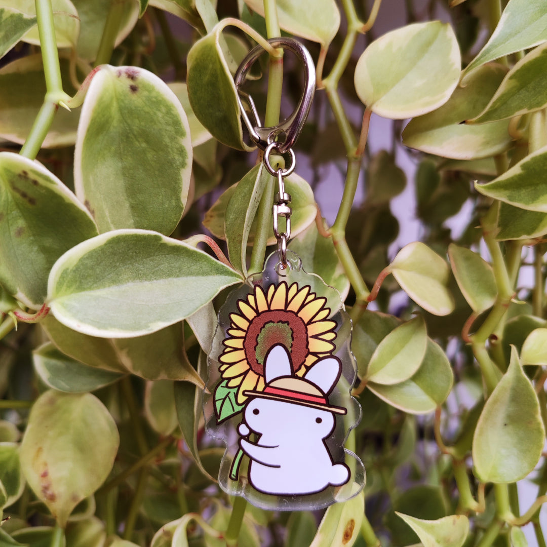 Sunflower Baby Bun Acrylic Keychain