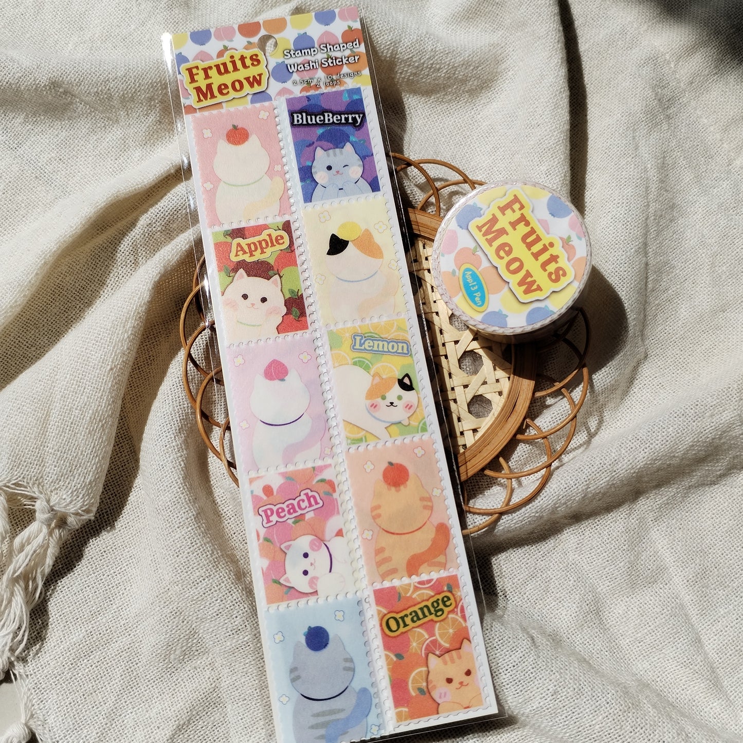 Washi Tape - Fruit Meow