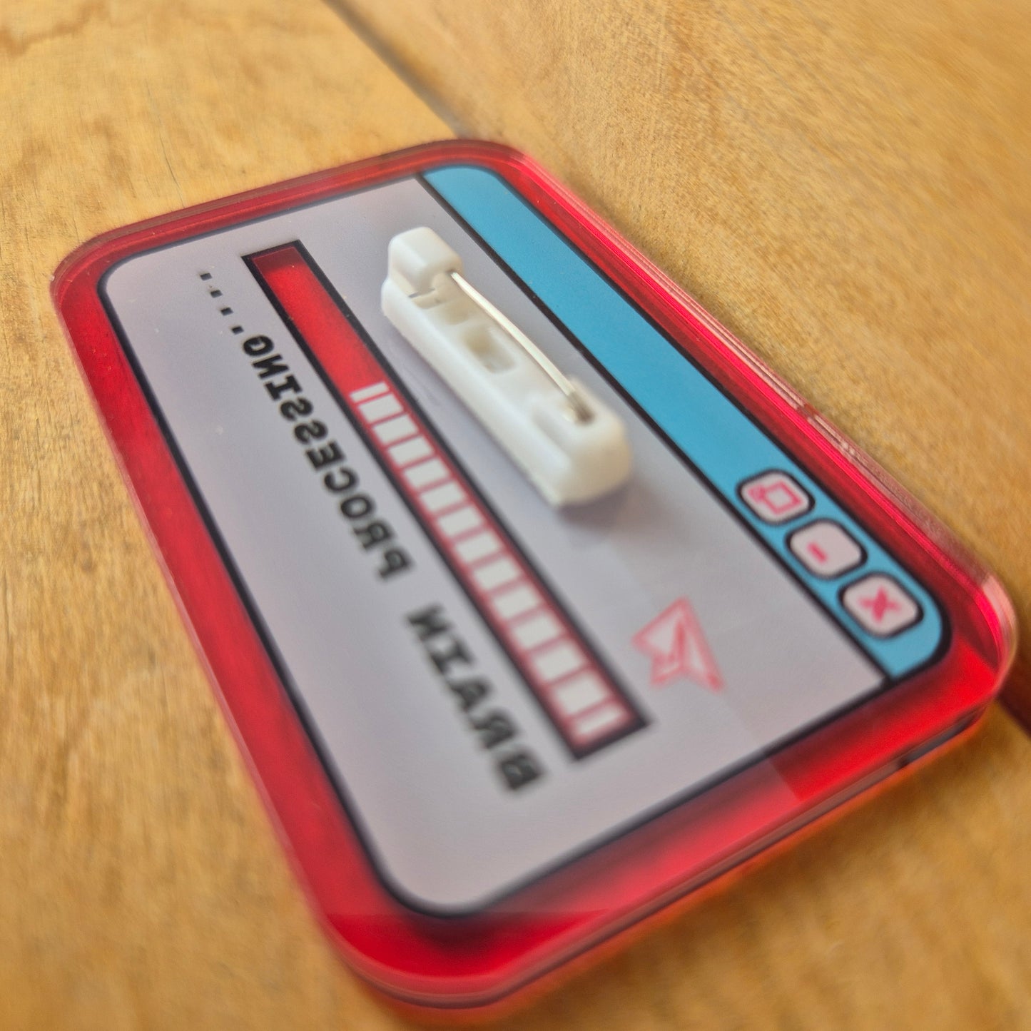 Wizn Art - Brain Processing Pin