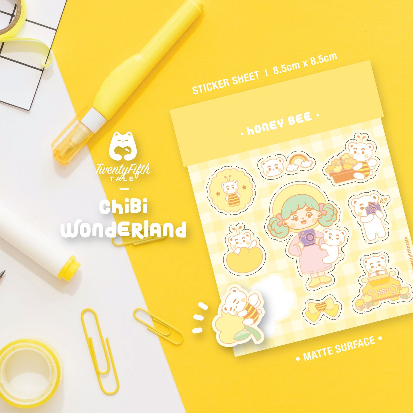 Chibi Wonderland Sticker Sheet | Honey Bee