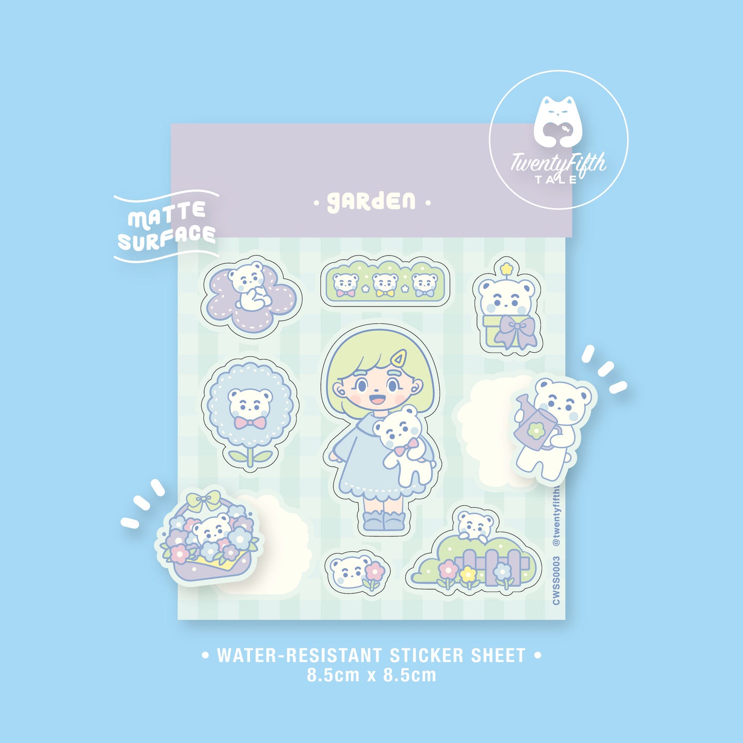 Chibi Wonderland Sticker Sheet | Garden
