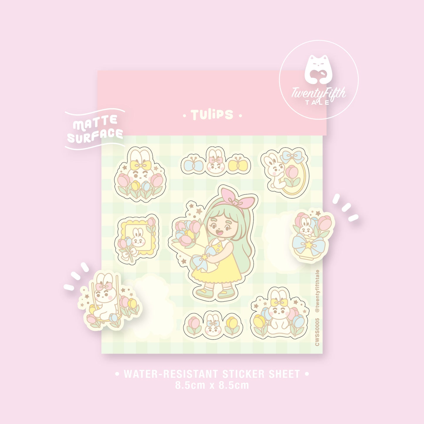 Chibi Wonderland Sticker Sheet | Tulips