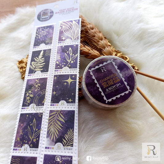 reimy RLLP - Stamp Washi - Charoite