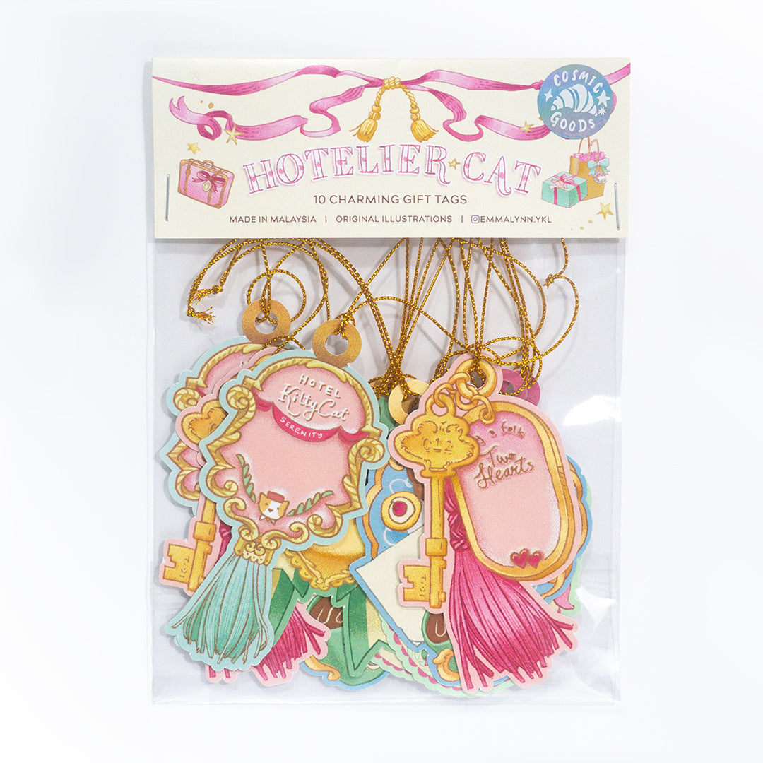 Hotelier Cat Gift Tags