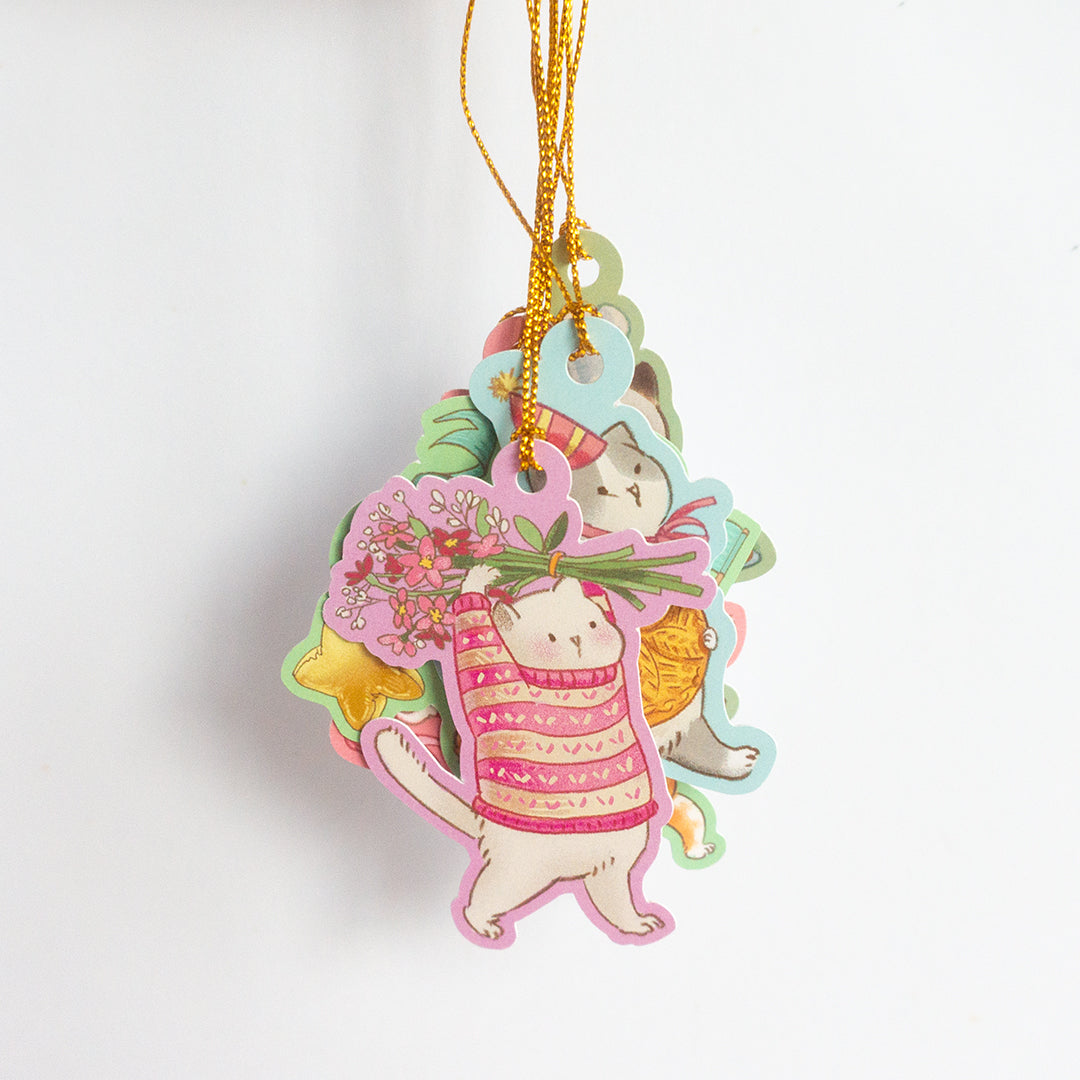 Party Cat Gift Tags