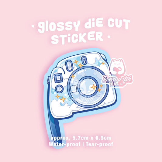 Glossy Die Cut Sticker | Whimsical Mini Camera 2