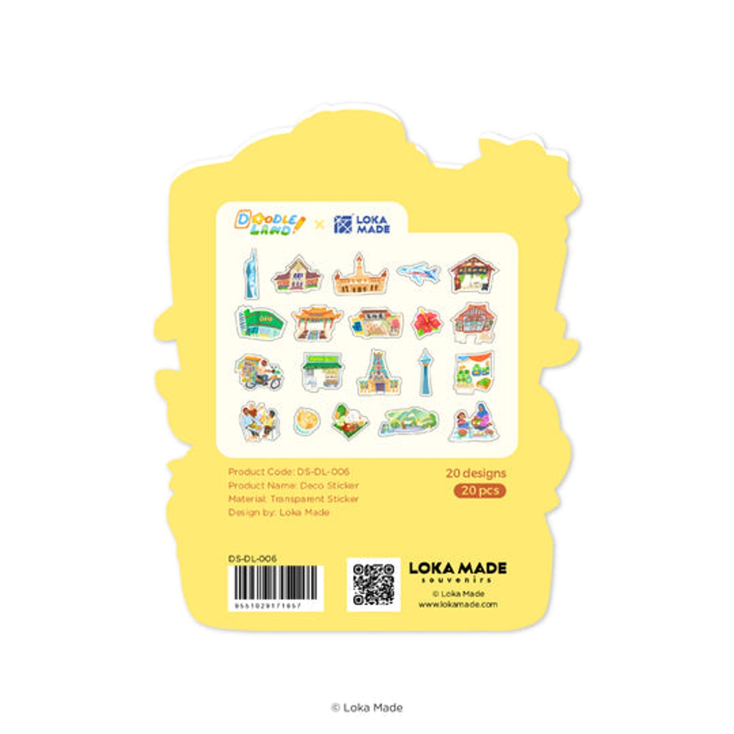 Doodle Land: Sunrise Kuala Lumpur - Deco Sticker
