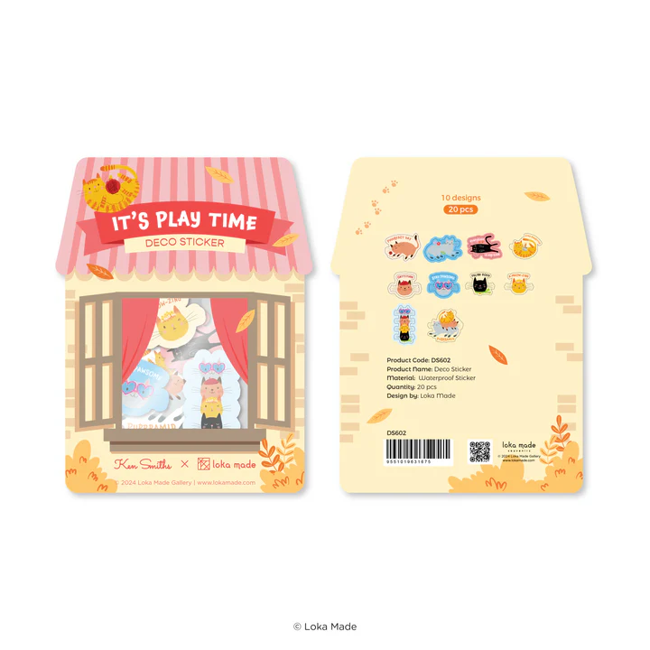 Ken Smiths x Loka Made 'It's Play Time' - Deco Sticker