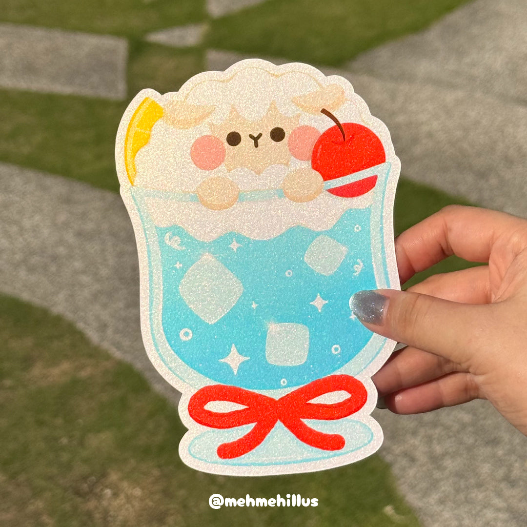 mehmeh | Die Cut Postcard - Cream Soda