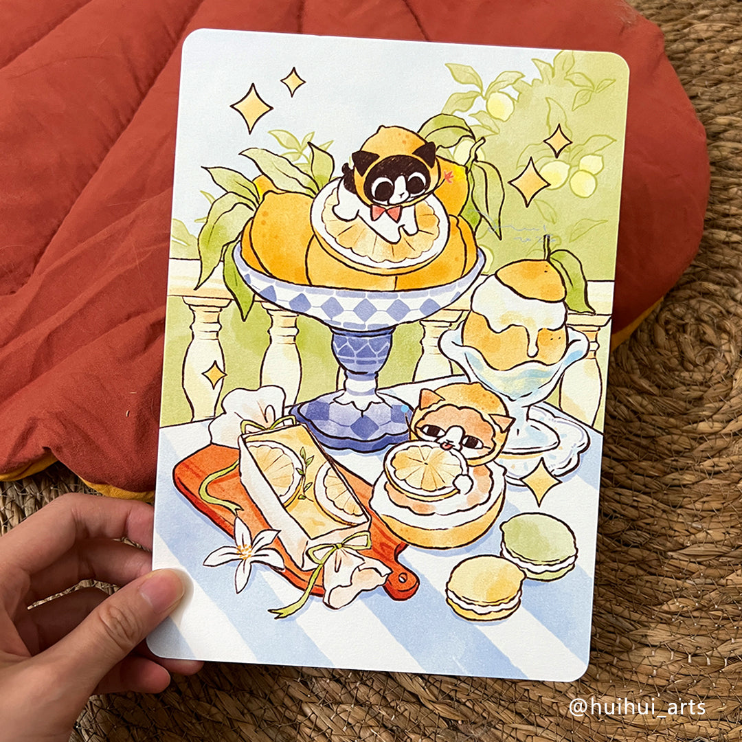 Hui Hui - A5 artprint - Lemon Party