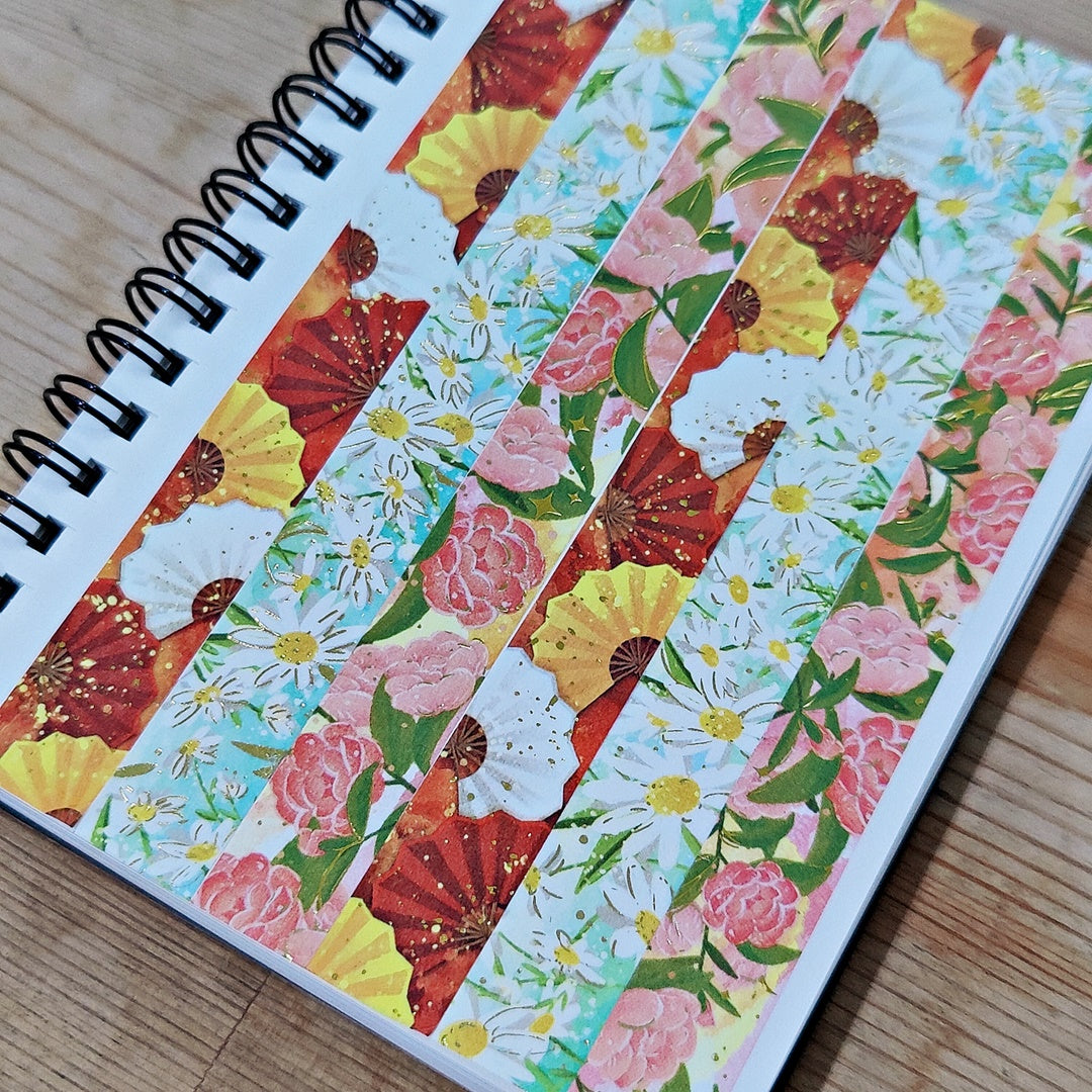 Gold Foil Washi Tape / White & Daisy