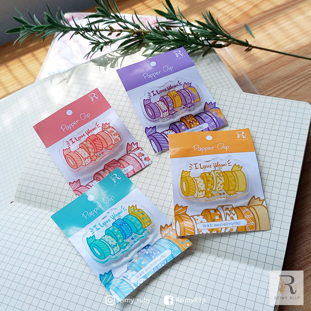 reimy RLLP Paper Clip // Washi Series