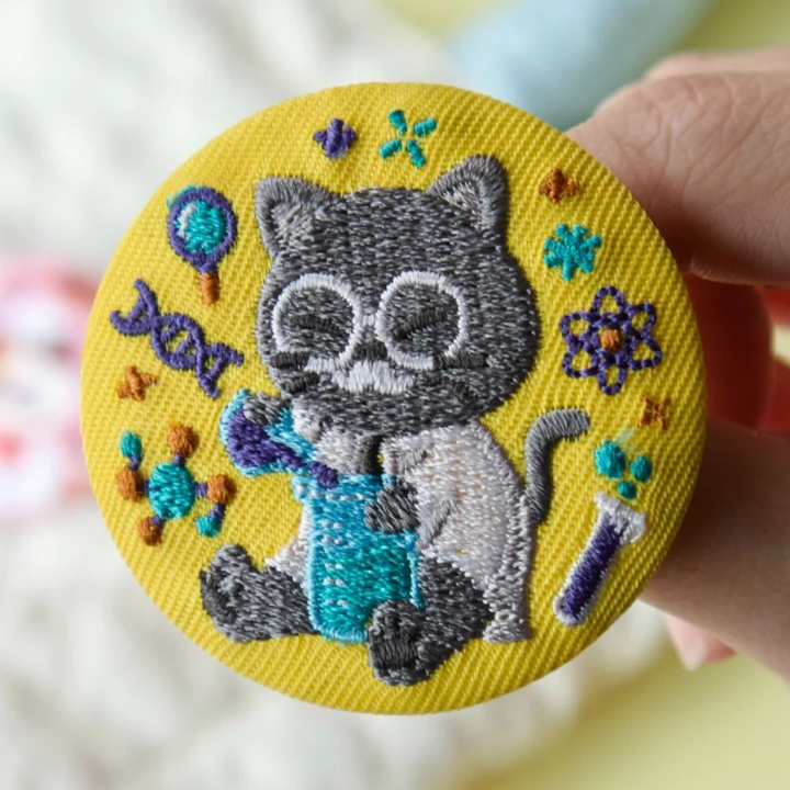 Cats At Work - Embroidery Pin Blind Bag