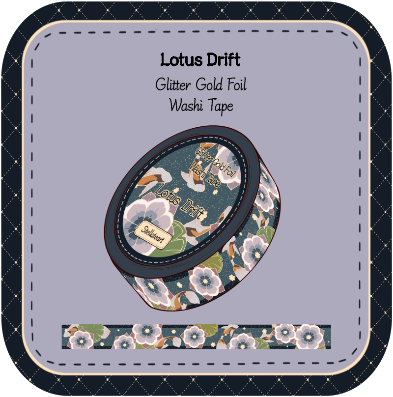 Lotus Drift Washi Tape