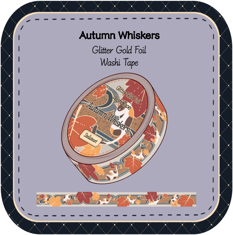 Autumn Whiskers Washi Tape