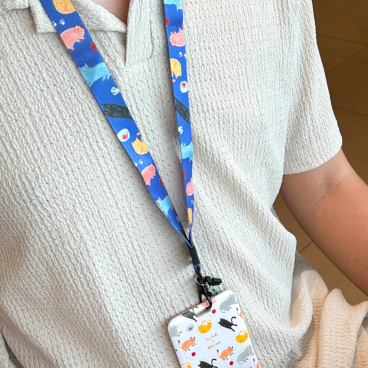 Ken Smiths x Loka Made 'Playful Cat' - Lanyard
