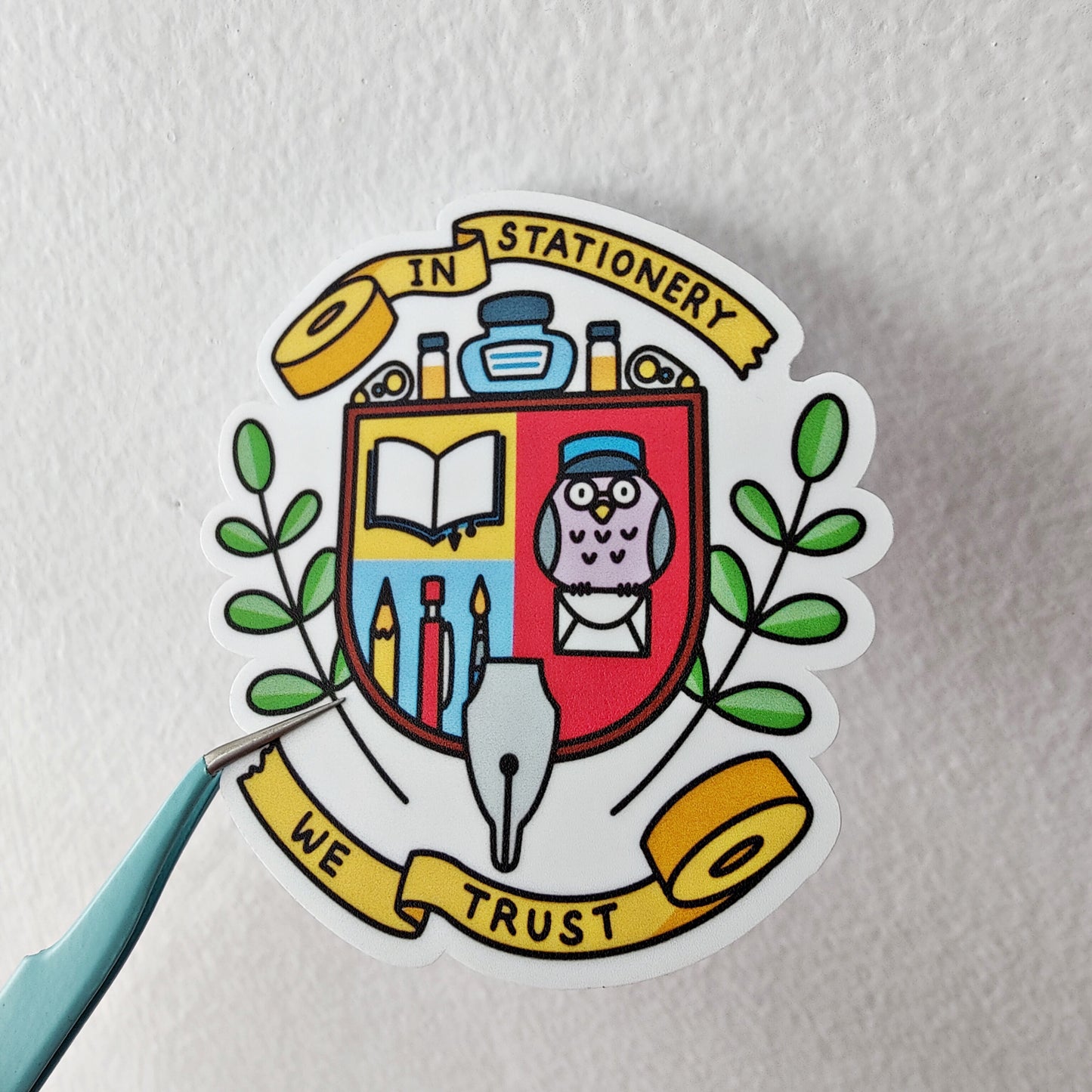 In Stationery We Trust Sticker