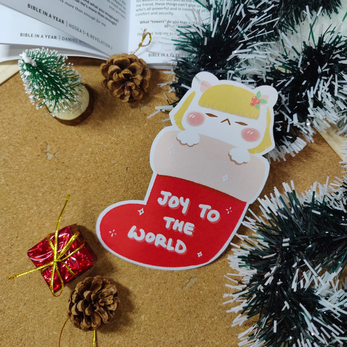 HUMBLEBEE Christmas Greeting Card - Joy To The World