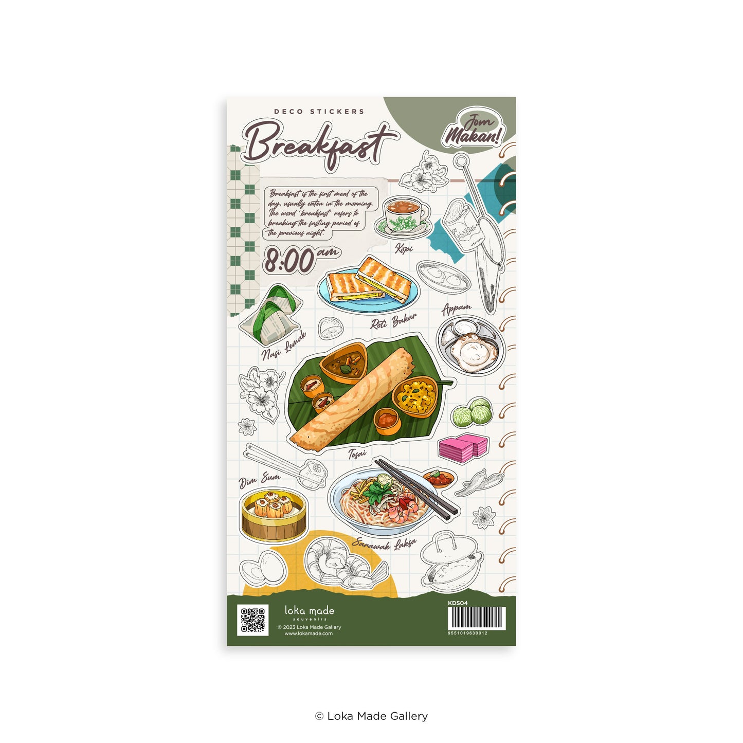 Jom Makan Breakfast! Food Stickers