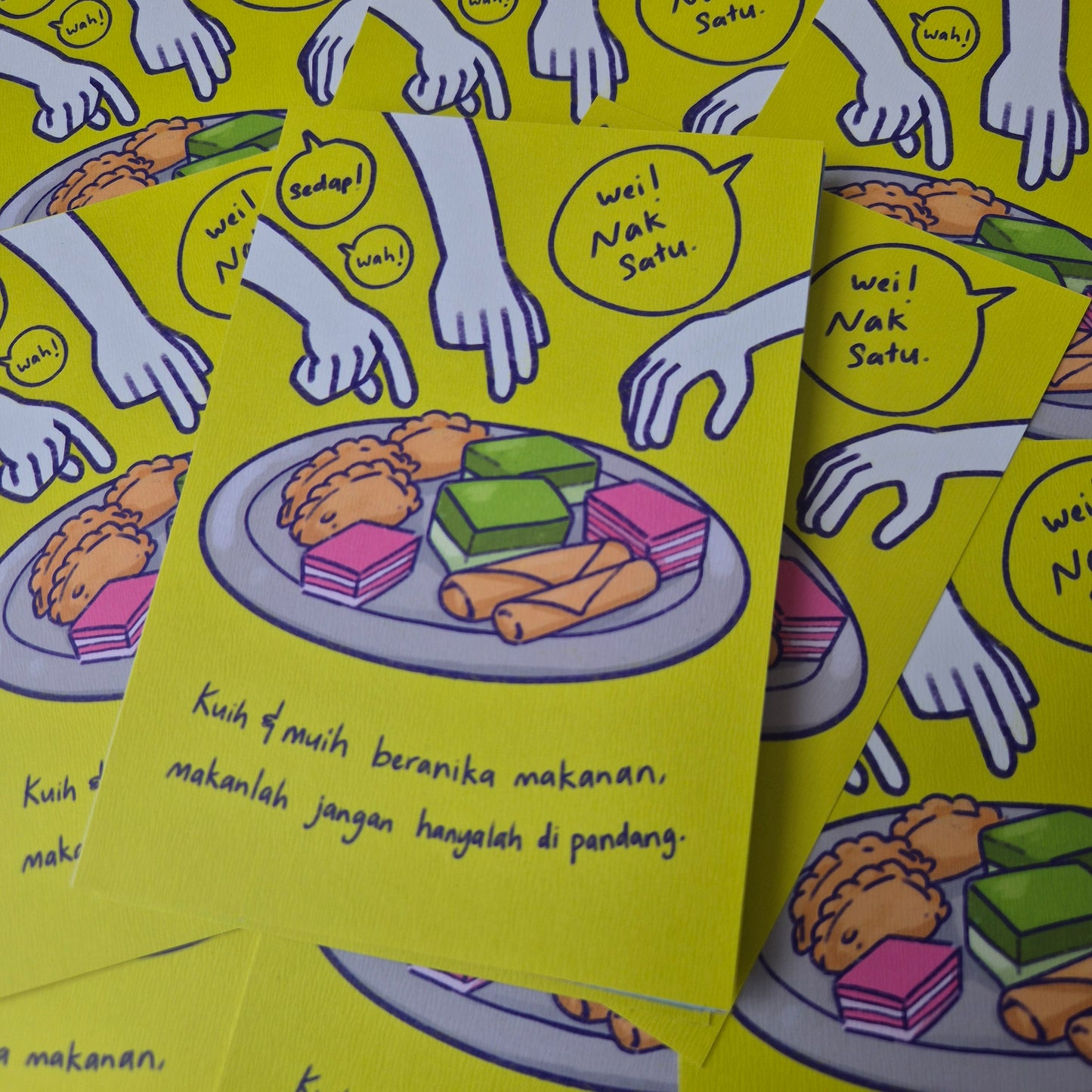 KUIH Muih Artprint Postcard
