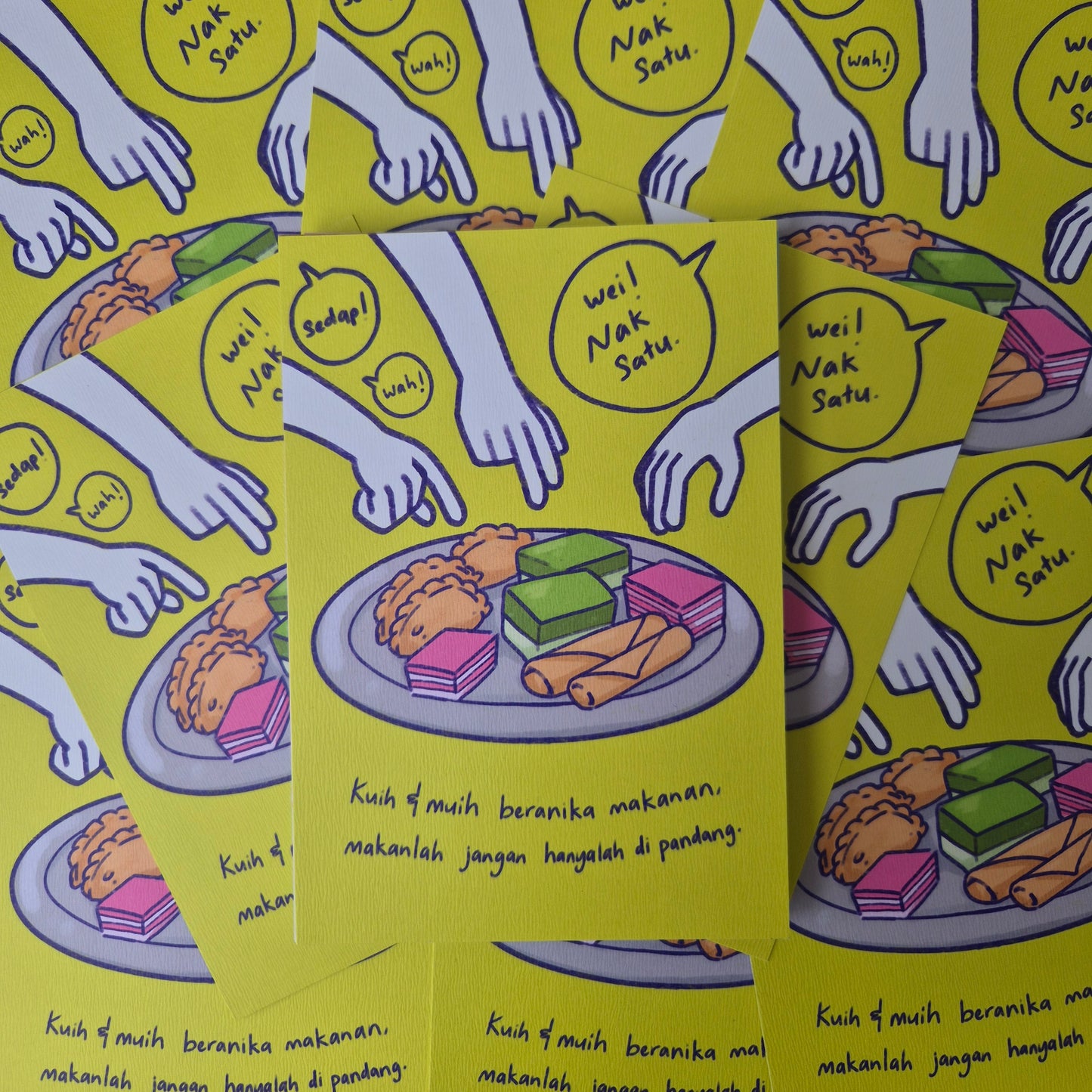 KUIH Muih Artprint Postcard