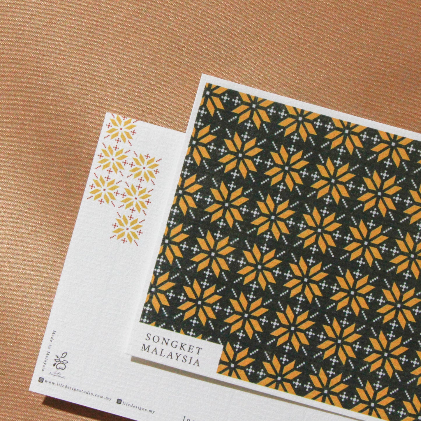 Mawar Batik & Songket Cards