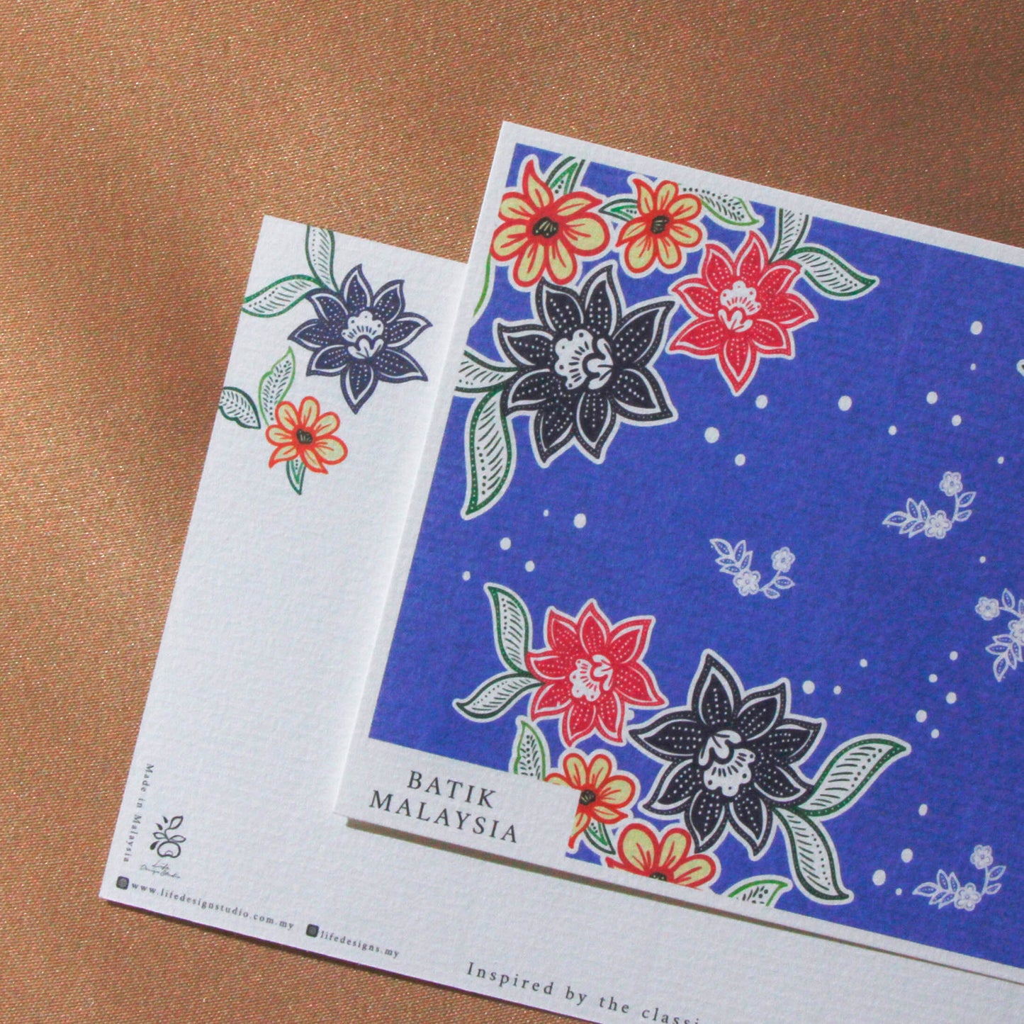 Mawar Batik & Songket Cards