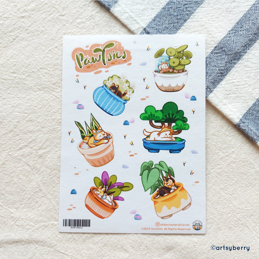 Washi Sticker Sheet // Pawtsies