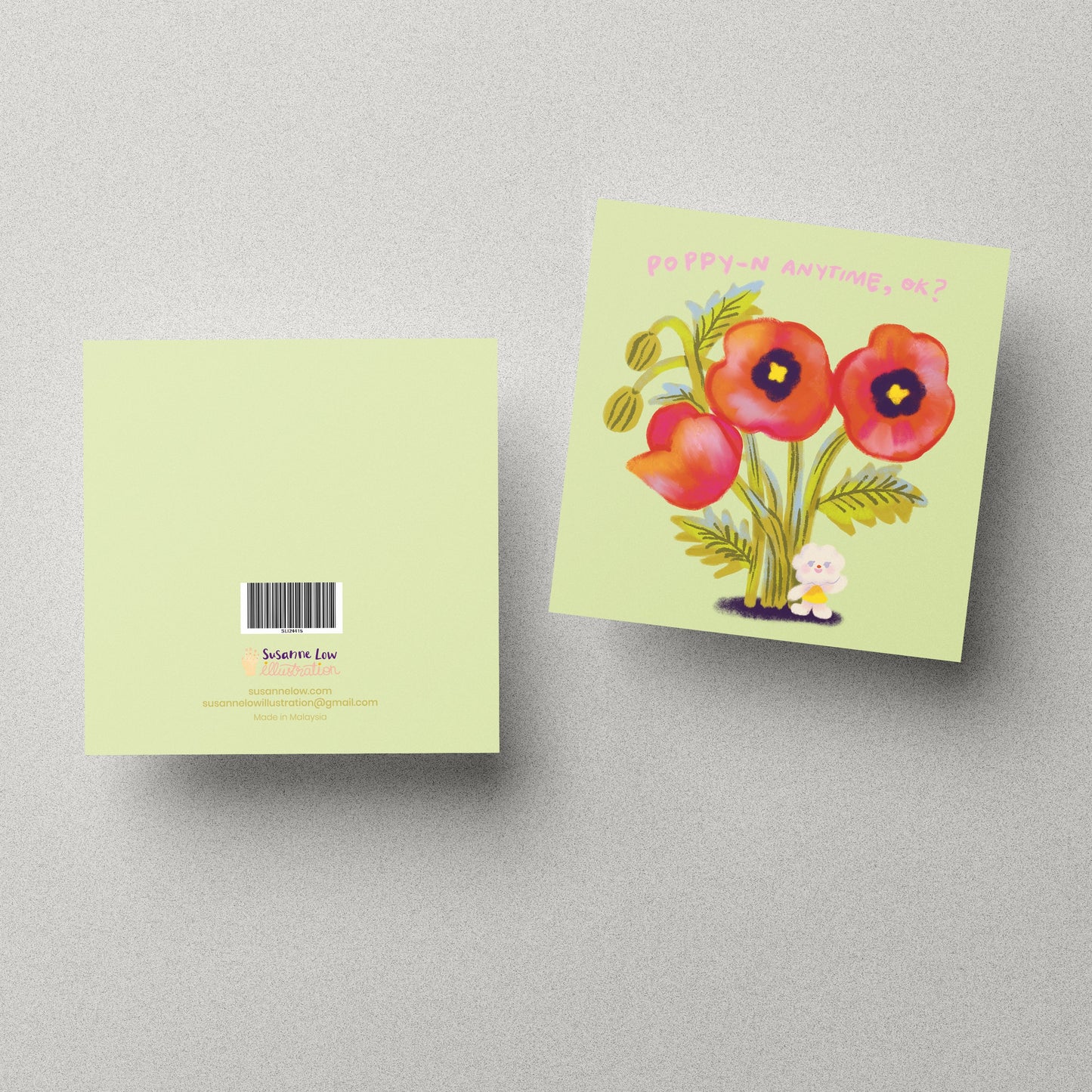 Poppy-N Anytime, Ok? Greeting Card