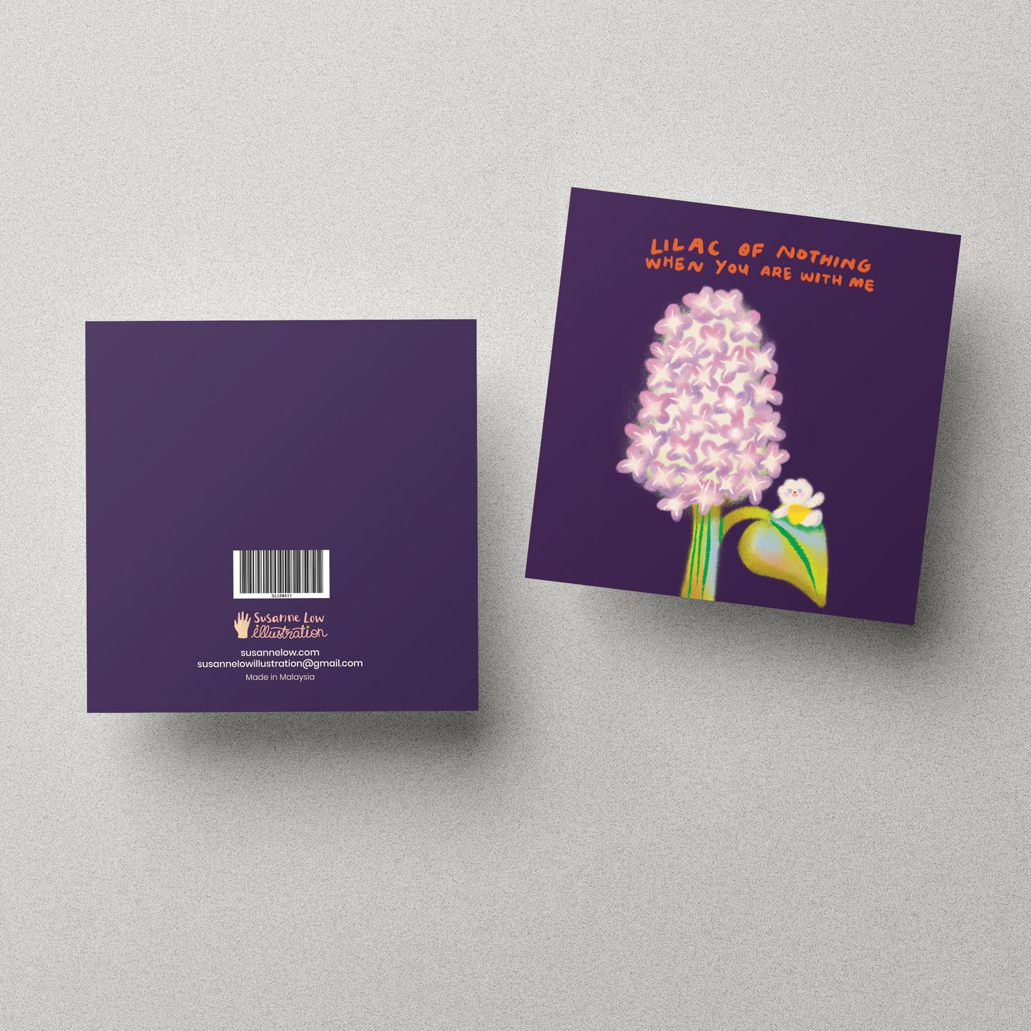 Lilac of Nothing When You Are With Me Greeting Card