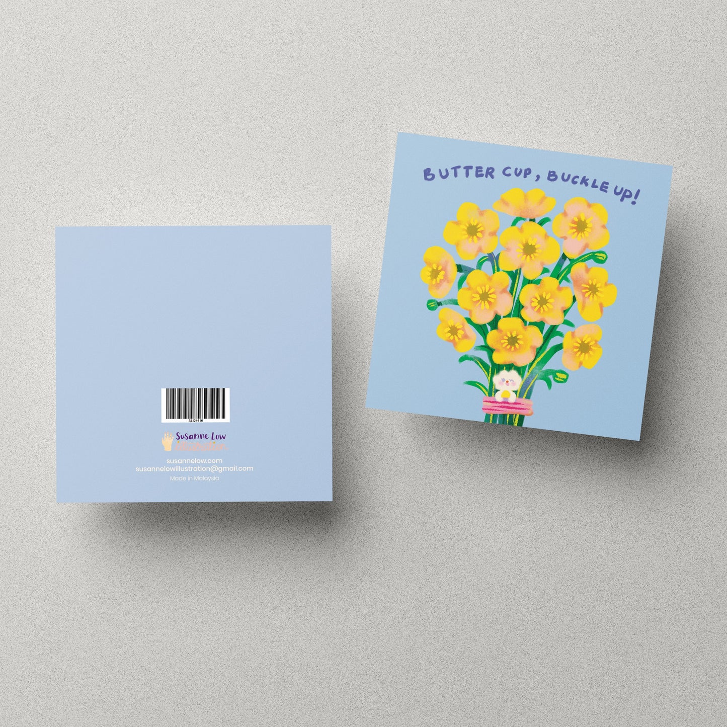 Buttercup, Buckle Up! Greeting Card