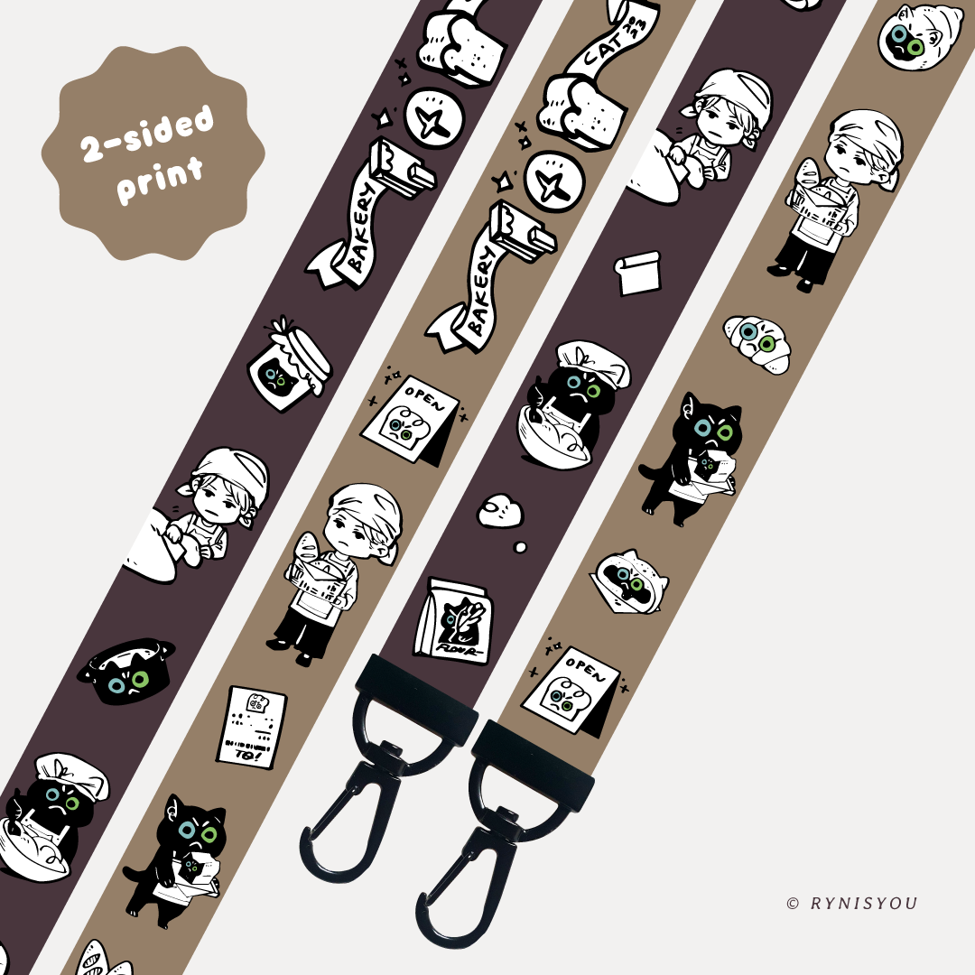 Bakery Cat Lanyard