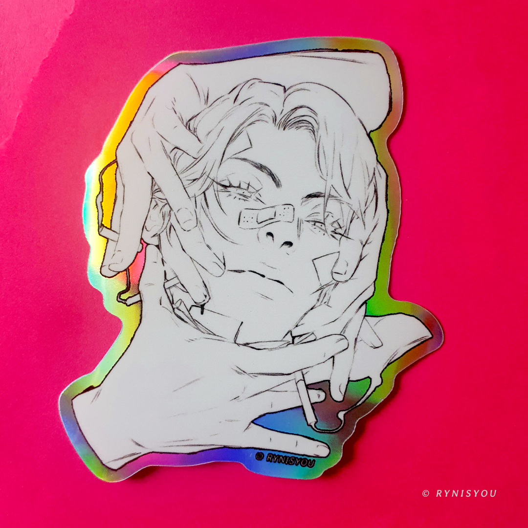 488 Holographic Vinyl Sticker (76mm / 3")