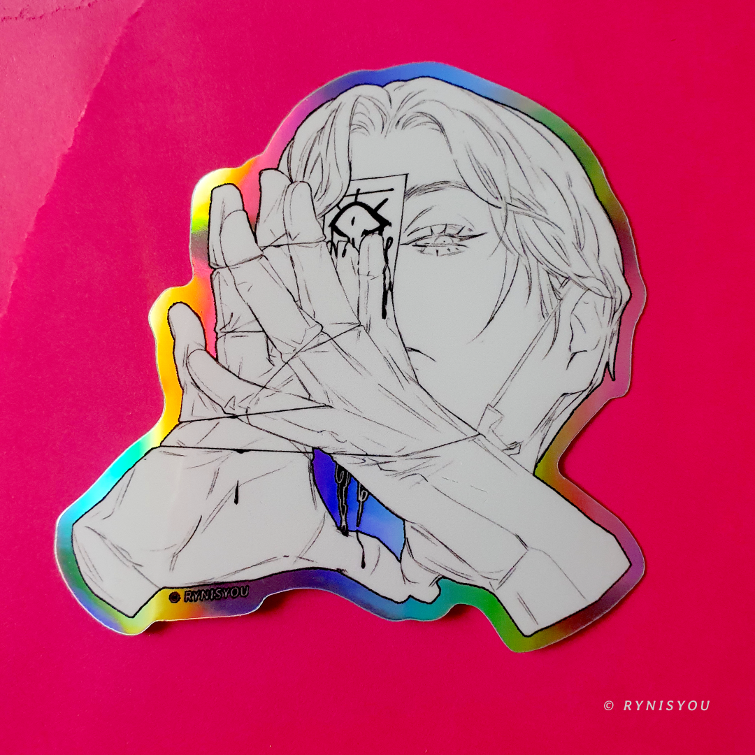 499 Holographic Vinyl Sticker (76mm / 3")