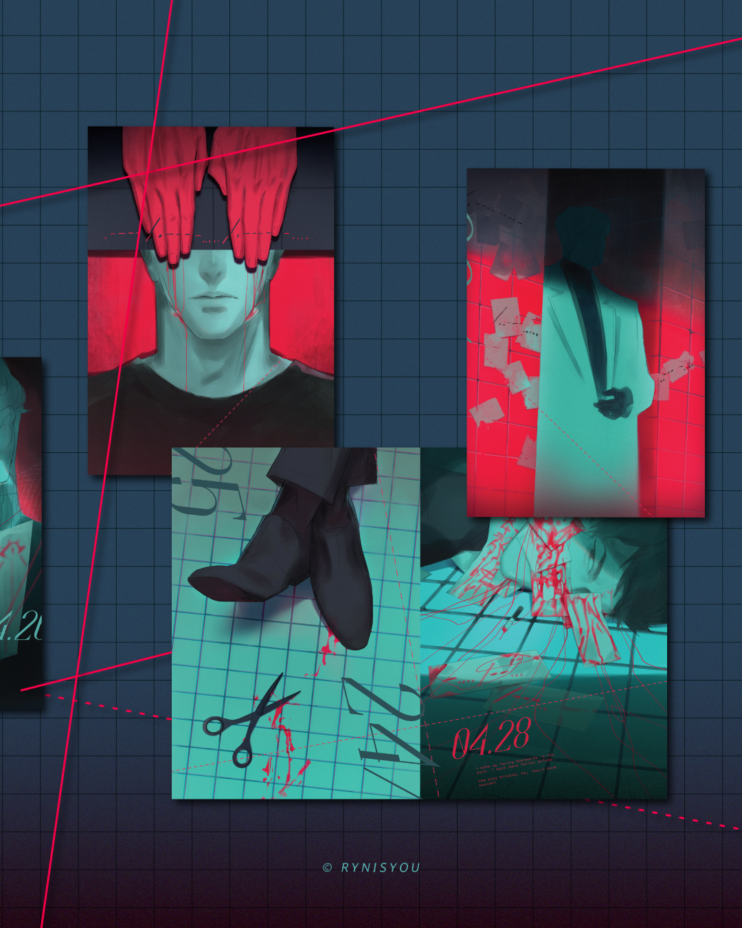 矛盾 -contradiction- Original Illustration Artbook A5