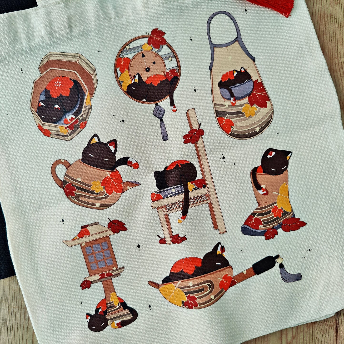 Autumn Cat Tote Bag