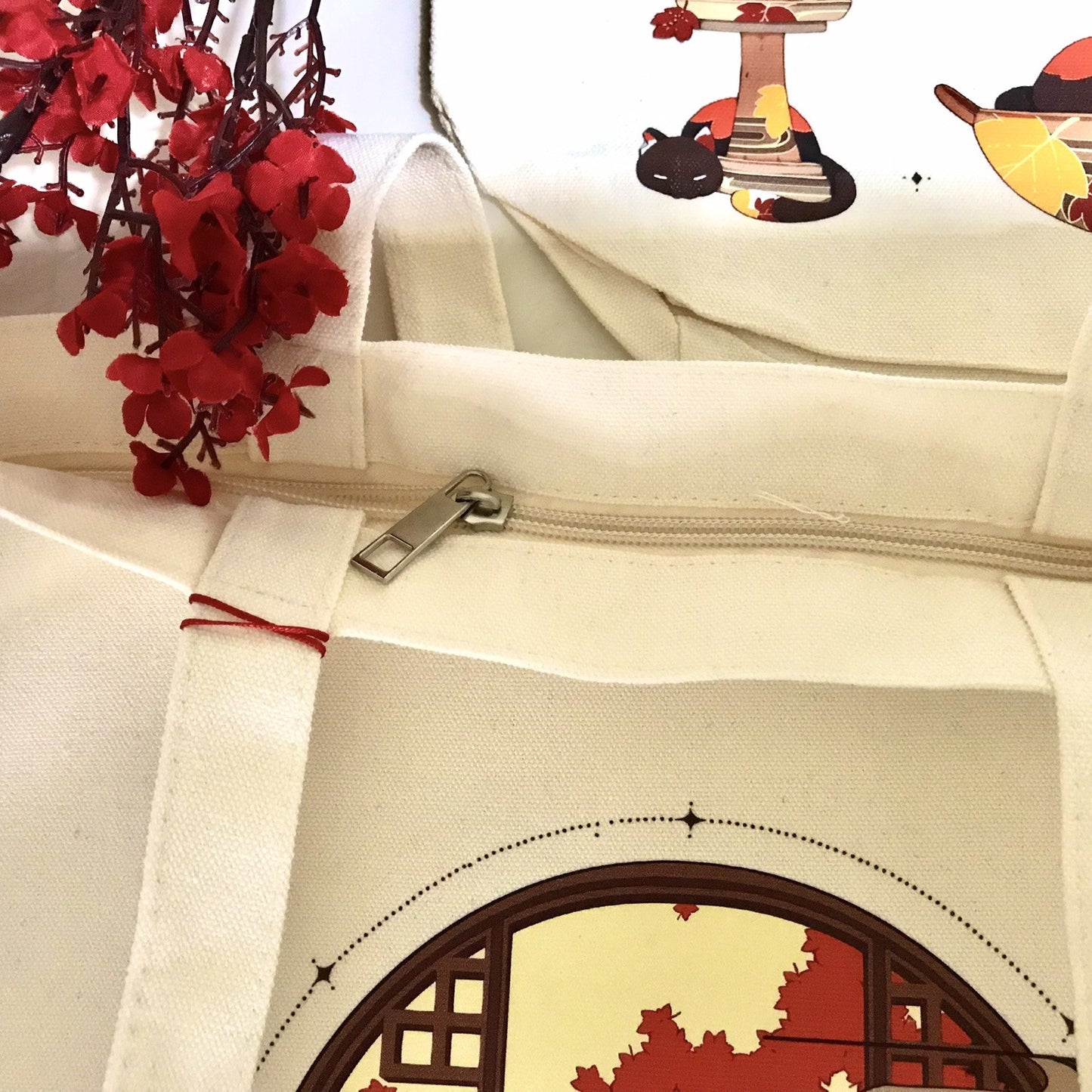 Autumn Cat Tote Bag