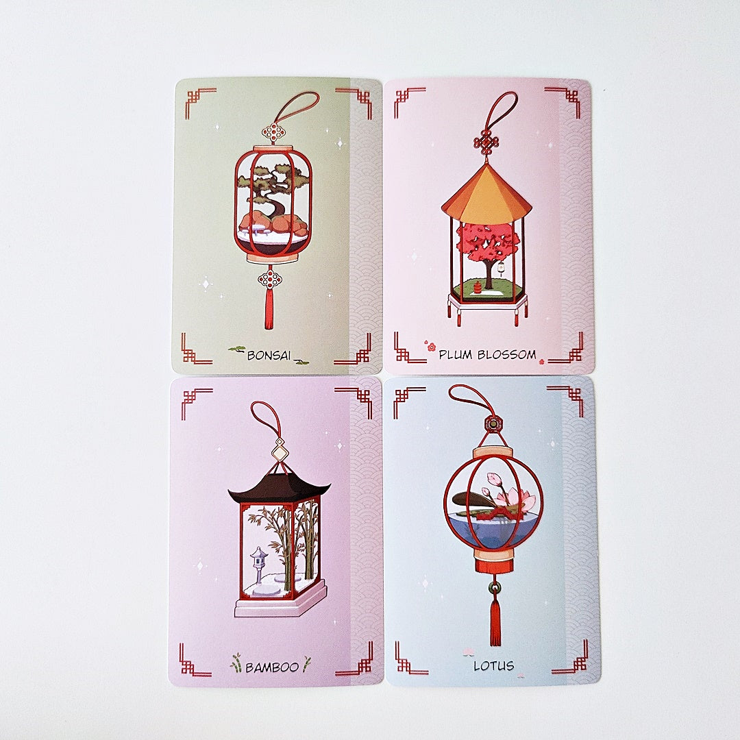 Garden Terrarium Lanterns Print Set