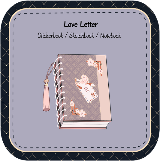 Love Letter B5 Sketchbook | Stickerbook