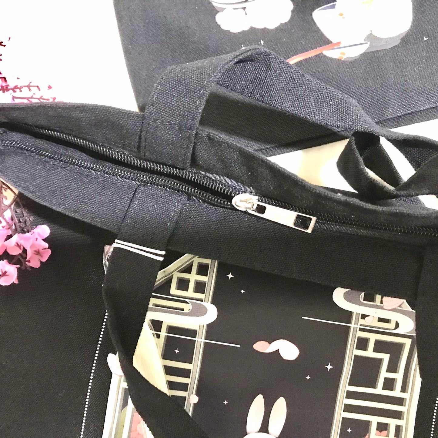 Night Rabbit Tote Bag