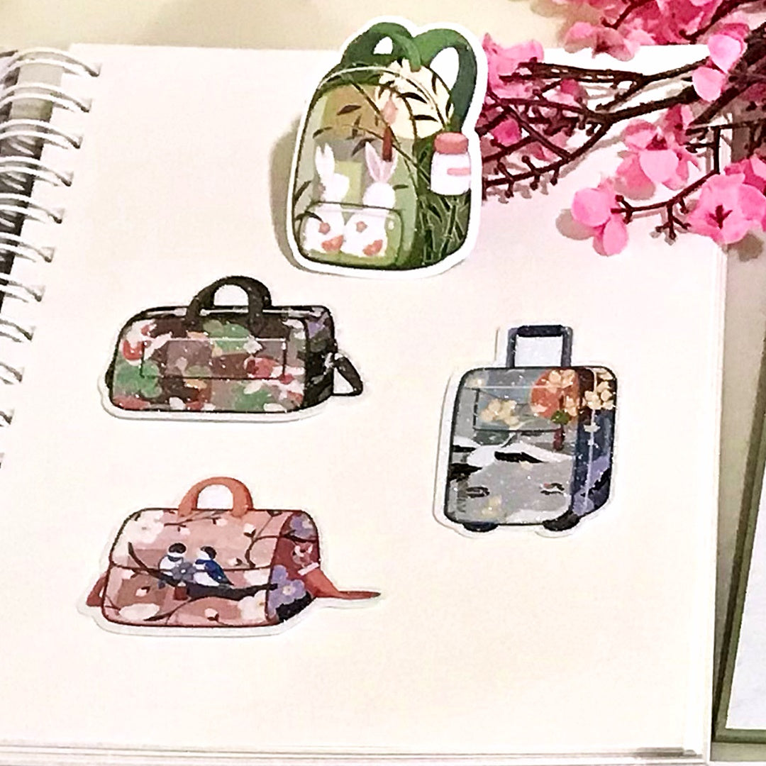 Lunar Rabbit B5 White Lilac Stickerbook