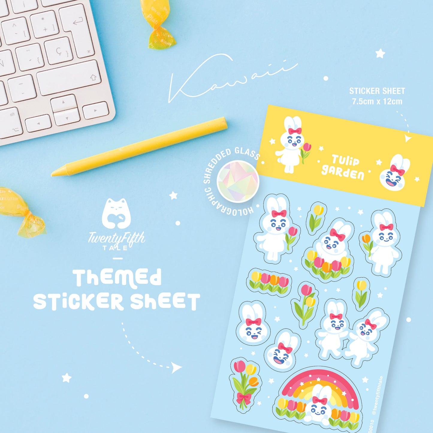 Themed Sticker Sheet | Tulip Gardens