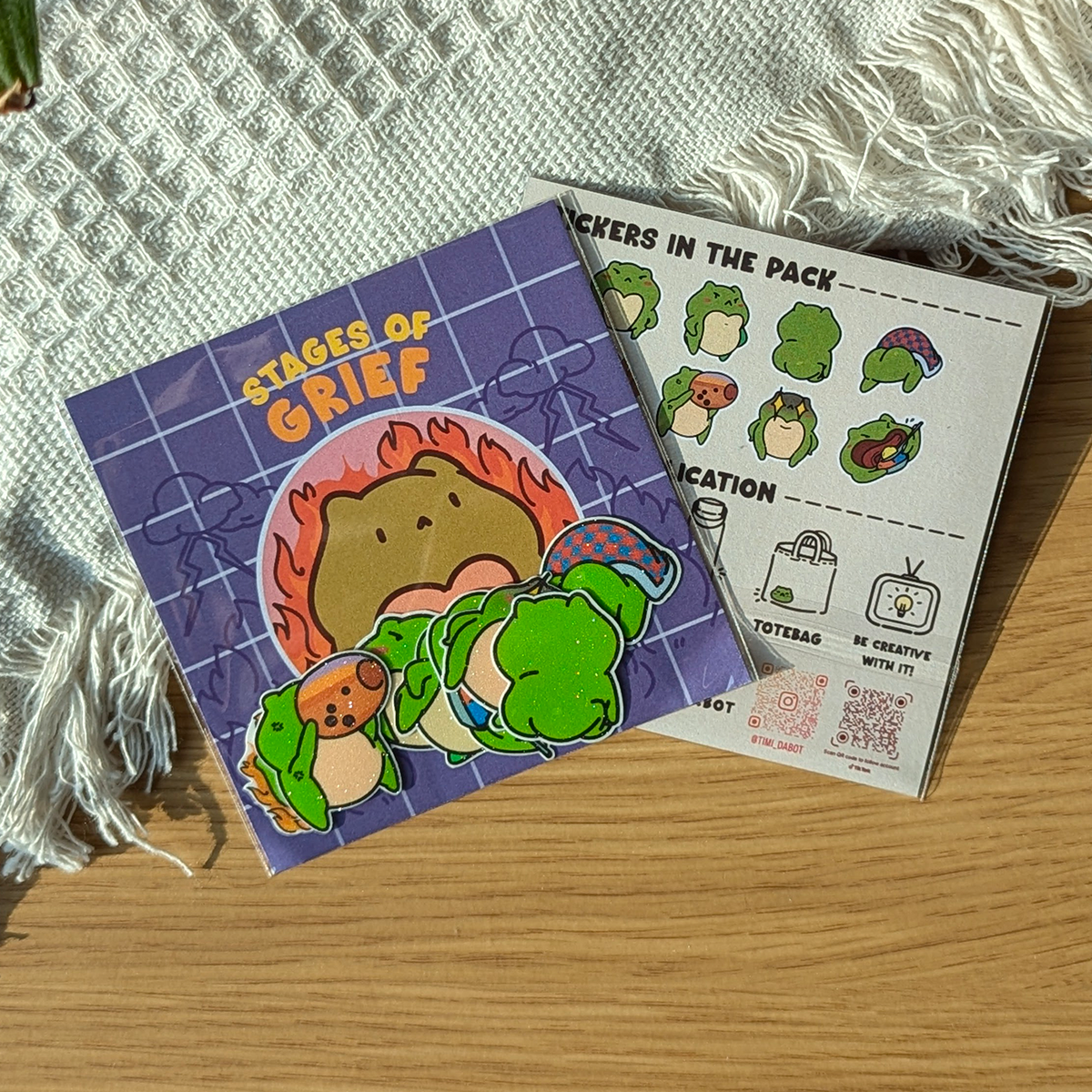 Timi Dabot Sticker Pack - Stages Of Grief