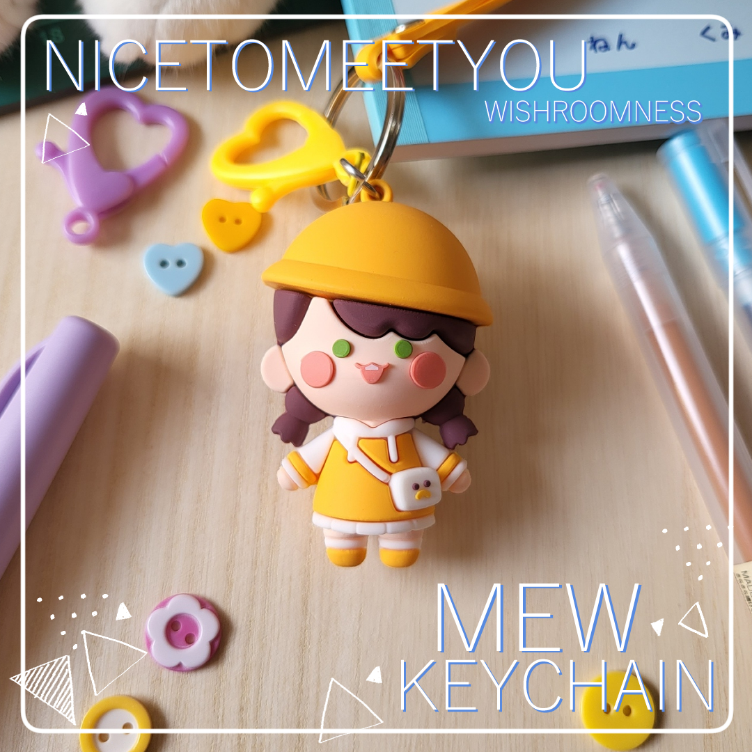 NTMY ✿ 3D PVC KEYCHAINS (3 Variations - MEW, Wyn, Daze)