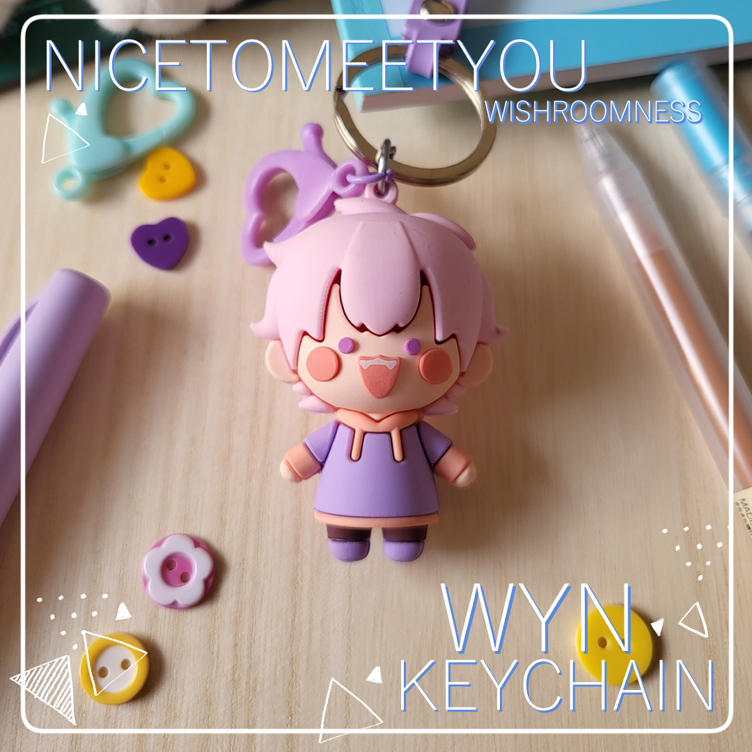 NTMY ✿ 3D PVC KEYCHAINS (3 Variations - MEW, Wyn, Daze)