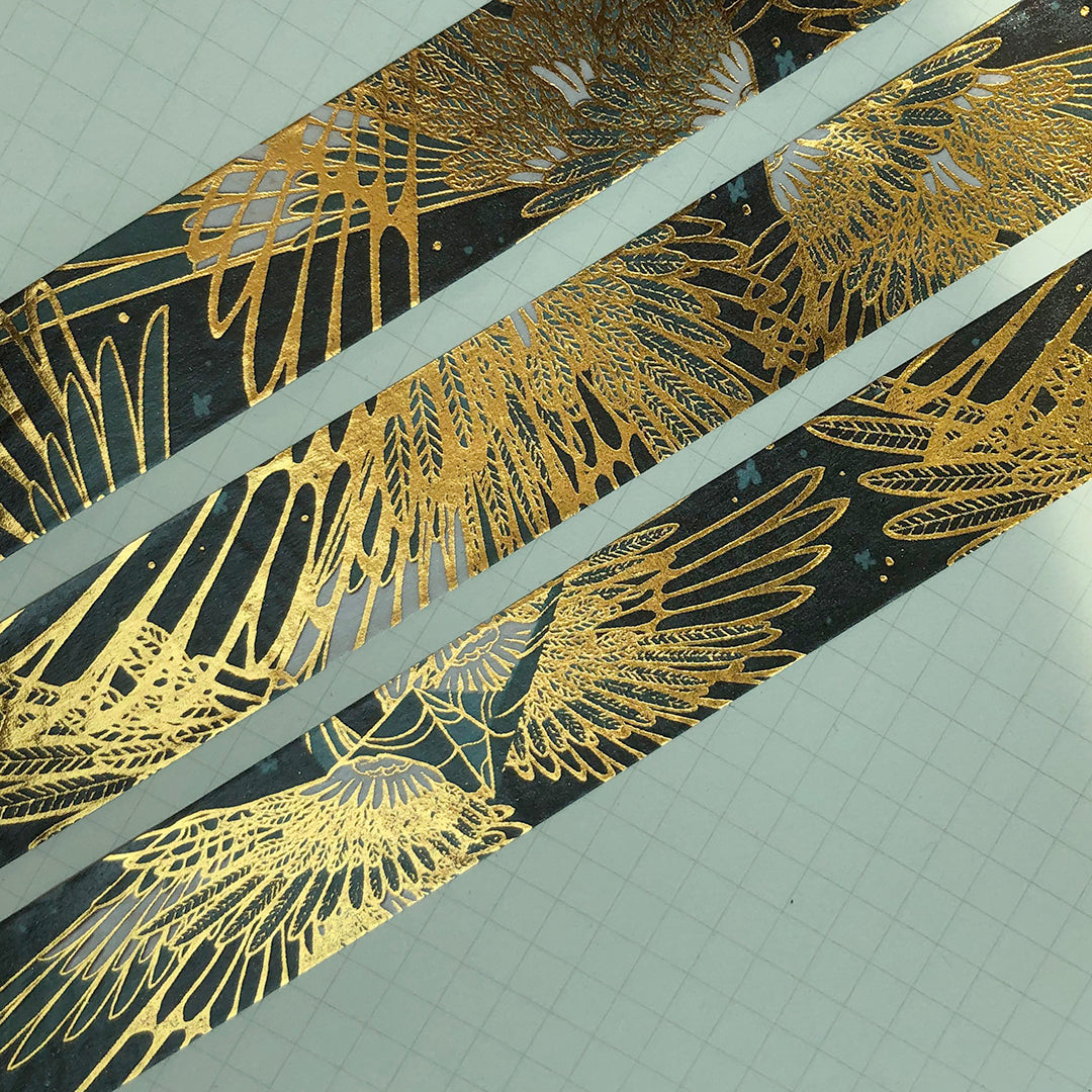 chiwayu Washi Tape - Wintergreen Crane