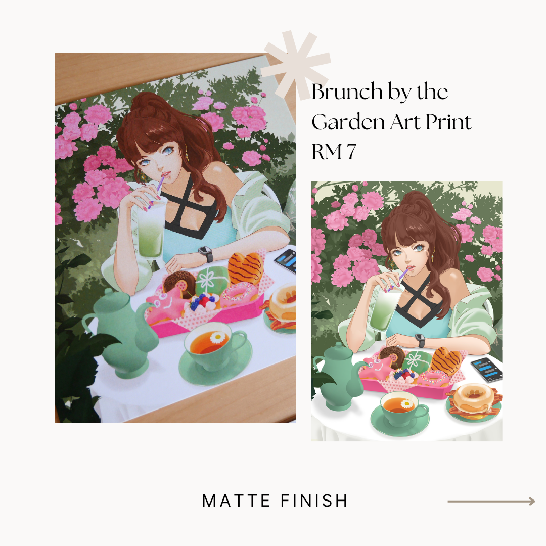 Brunch by the Garden Art Print