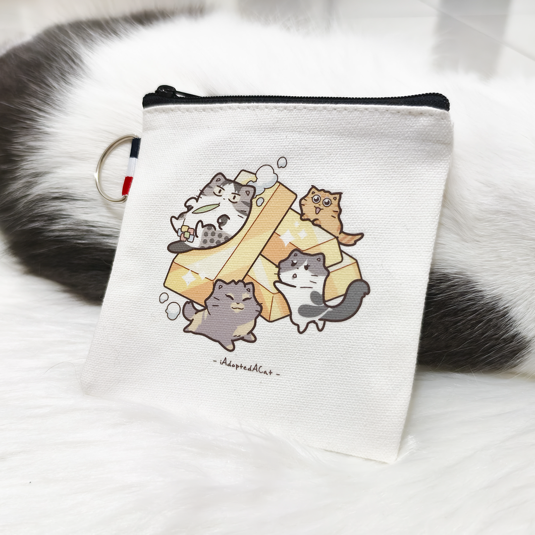 果醬日常 iAdoptedACat : Pouch - Gold Slide